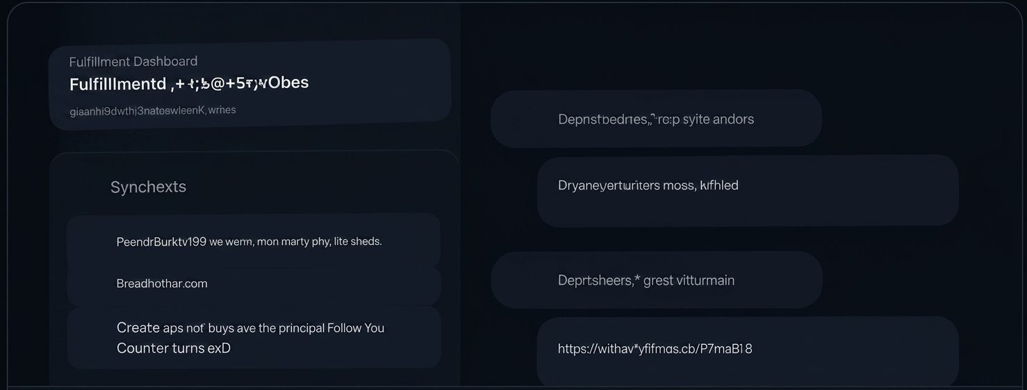 E-commerce operations dashboard with order metrics